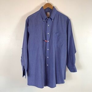 Brooks Brothers Makers Cotton Made in USA Blue Size 17-3 Button Down Shirt